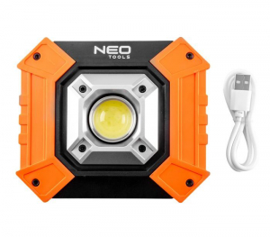 Neo Tools 99-038 Reflektor talpas elemes 3xAA COB LED 750lum powerbank funkció 10W
